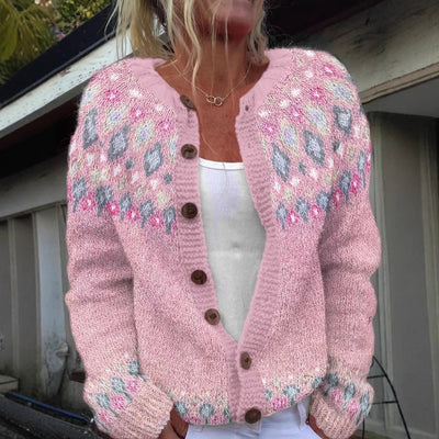 Patterned Knit Cardigan