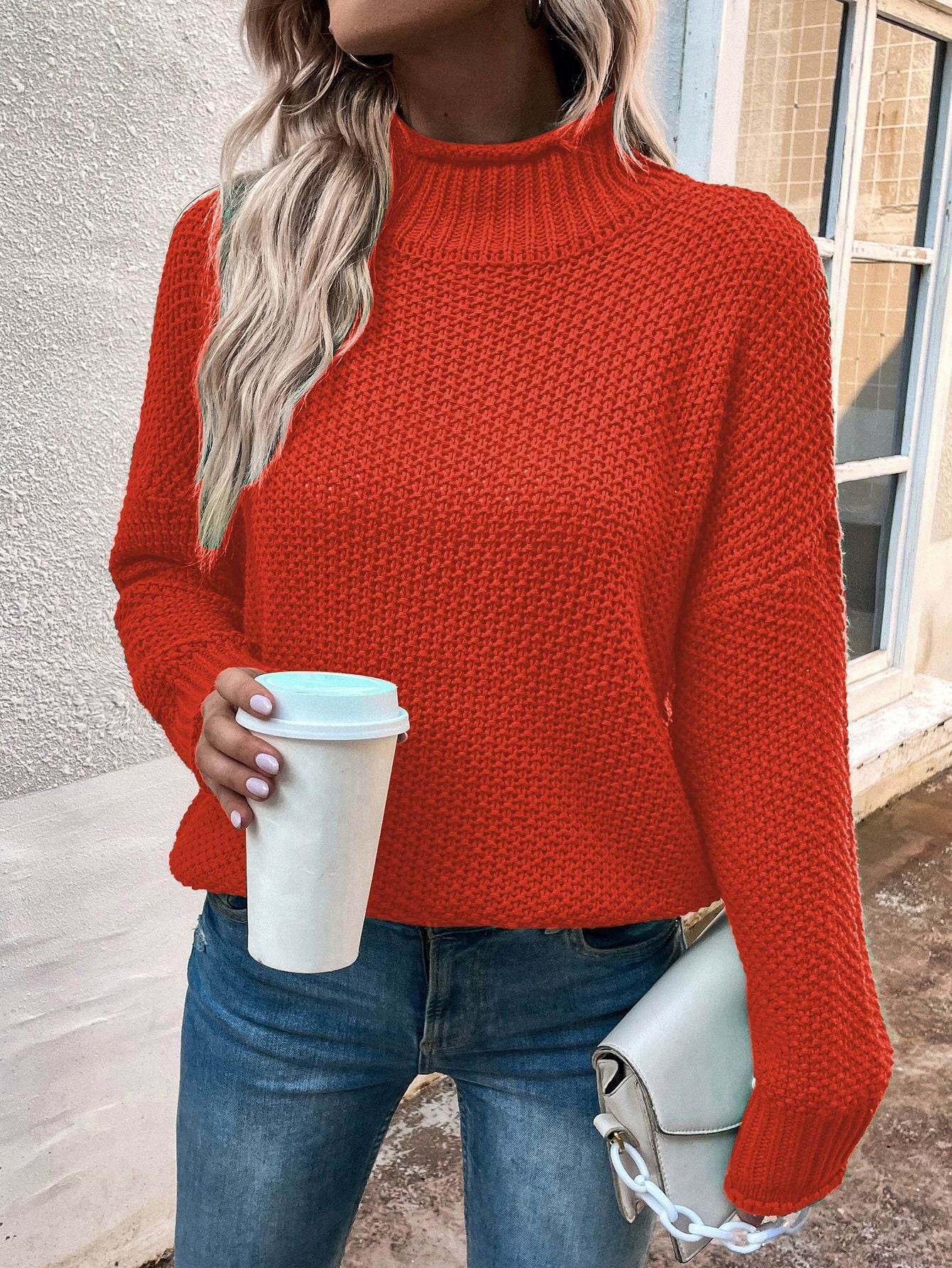 Loose Knit Pullover Sweater
