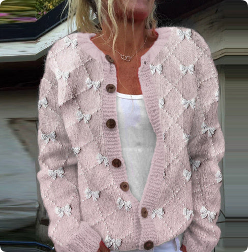 Patterned Knit Cardigan