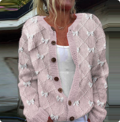 Patterned Knit Cardigan