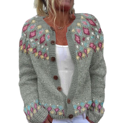 Patterned Knit Cardigan